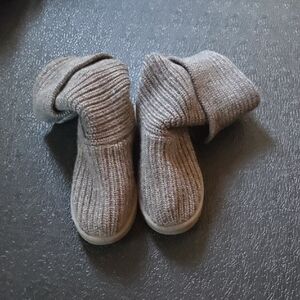 UGG Women's Gray Knit Ankle Booties